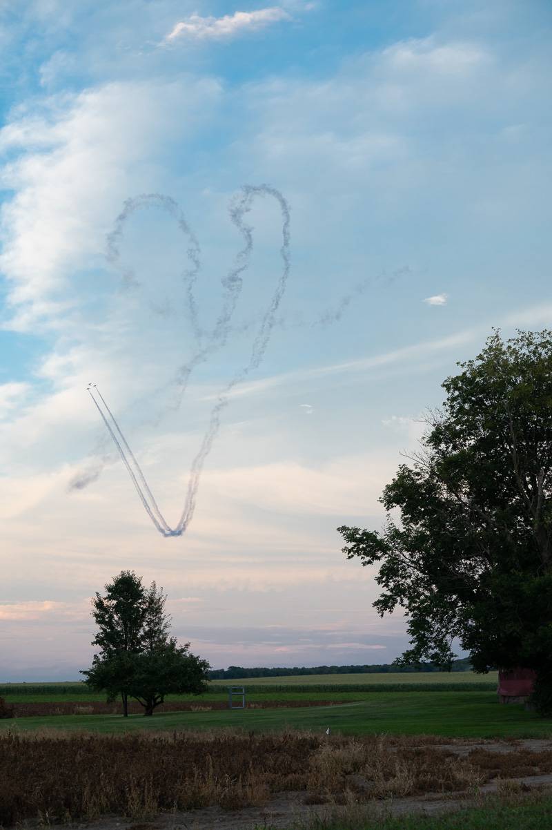 air show viewed from oakfield