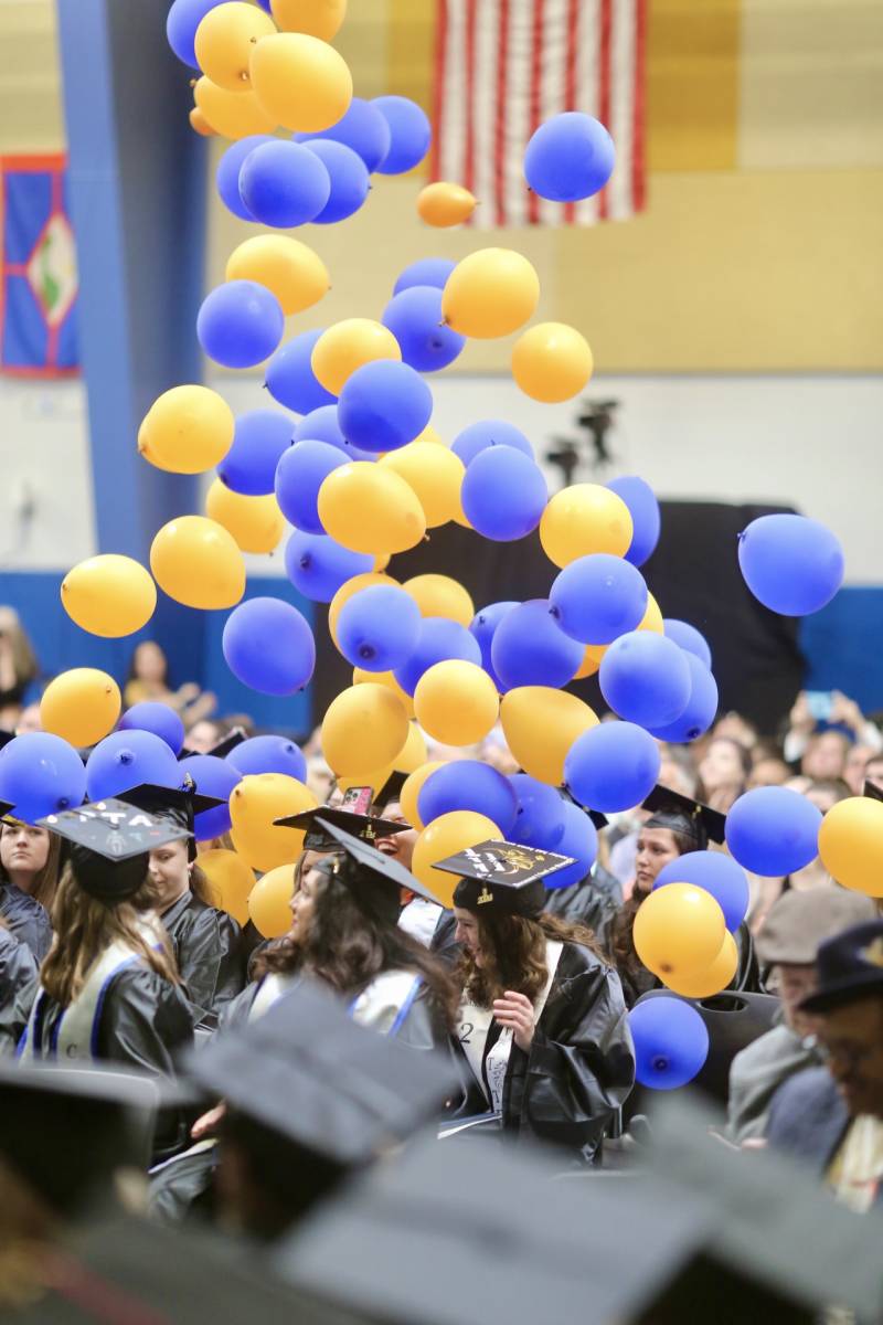 GCC 2024 grads with balloons