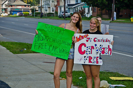 Photos: BHS JV cheer squad raising money for warm-up uniforms | The ...