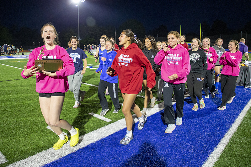 Celebration run after winning sectional crown