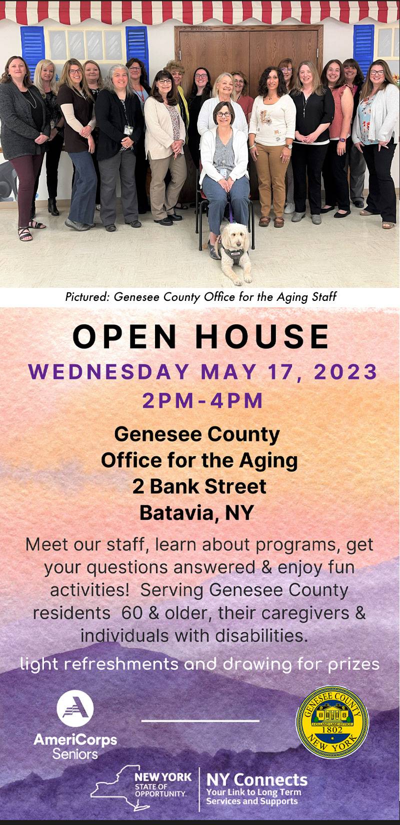 Genesee County Office of the Aging, Open House