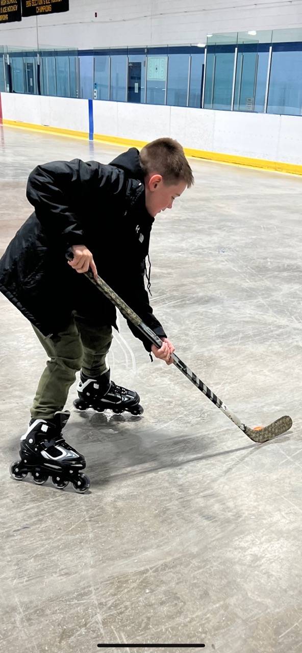 rollerhockey at rink