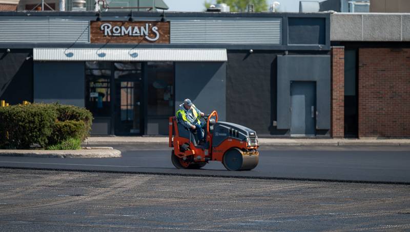 court street parking lot paving