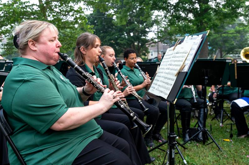 Batavia Concert Band flutes. Photo by Steve Ognibene