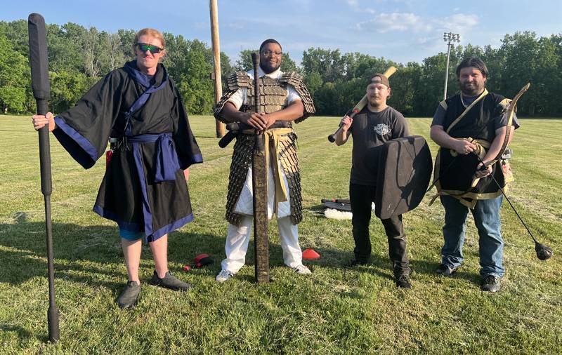 medieval reenactors at kibbe park