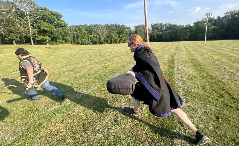 medieval reenactors  at kibbe park