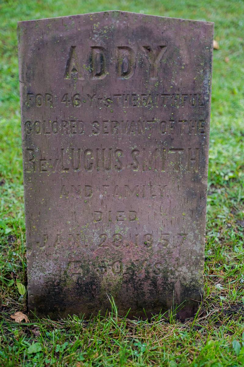 Addy, Batavia slave, gravestone at Batavia Cemetery