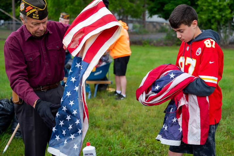 VFW flag disposal