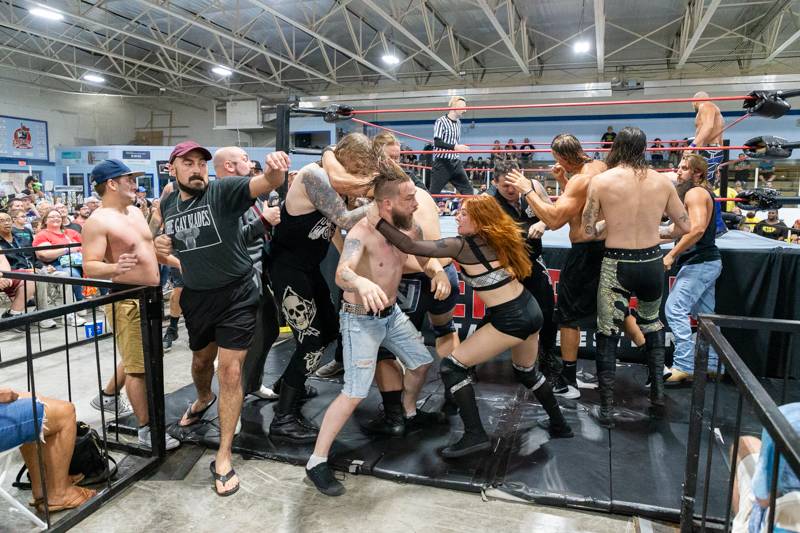 Empire State Wrestling event held at McCarthy Ice Arena, Photo by Steve Ognibene