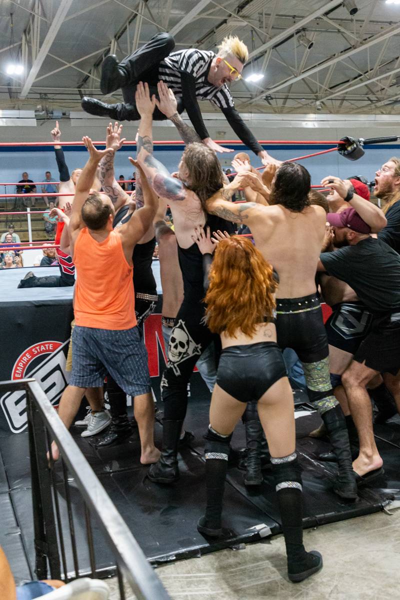 Empire State Wrestling event held at McCarthy Ice Arena, Photo by Steve Ognibene