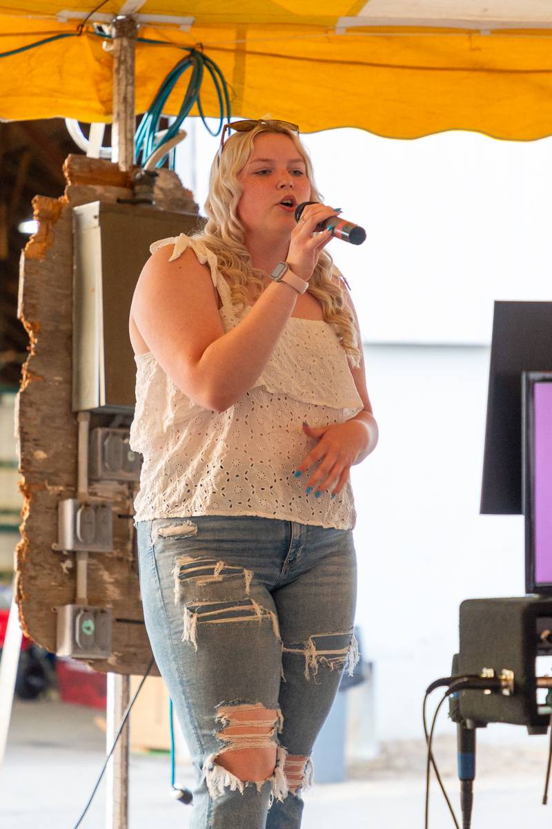 Karaoke 17 U, Hannah B. who won last years division competing  - Photo by Steve Ognibene