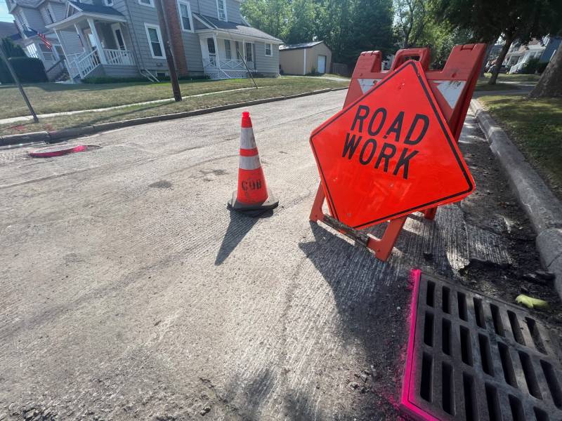 Hart Street road work