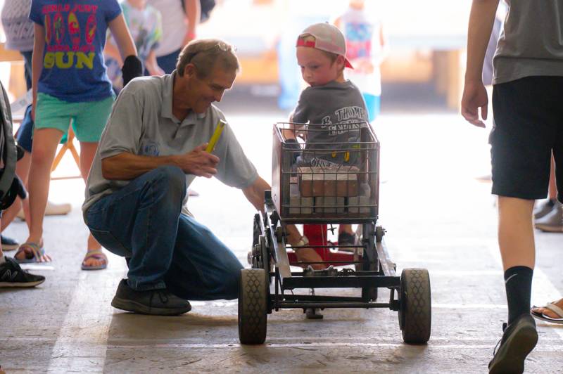 tiny tot tractor pull Genesee County Fair 2023