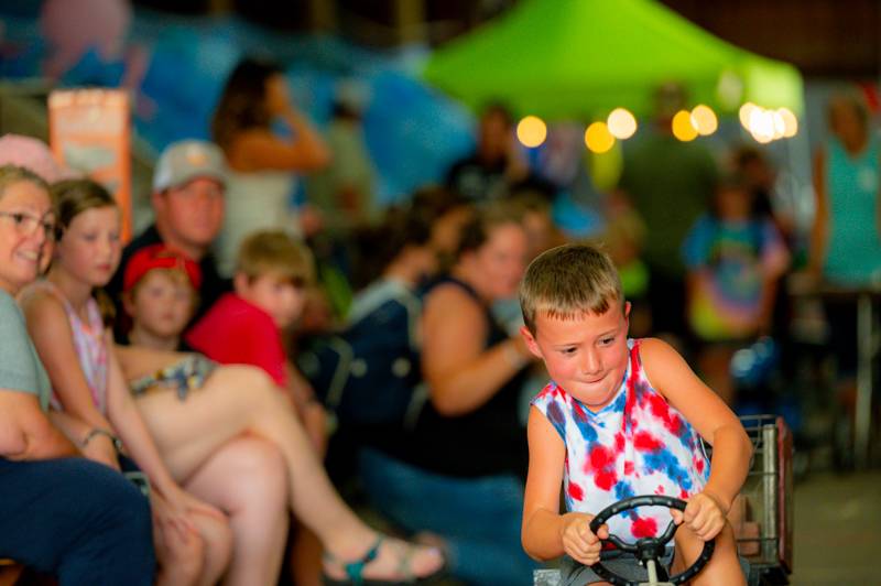 tiny tot tractor pull Genesee County Fair 2023