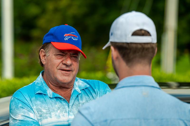 sports broadcasting legend Chris Berman and griffin della penna