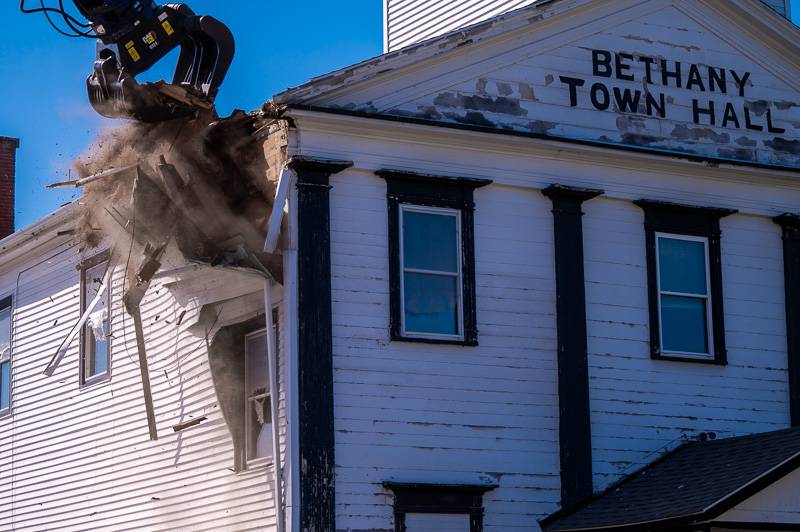 bethany town hall demolition