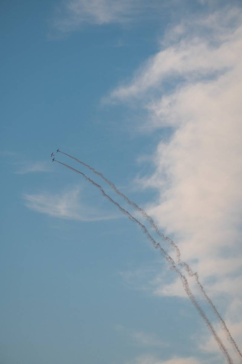 air show viewed from oakfield