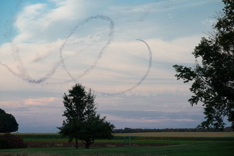 air show viewed from oakfield