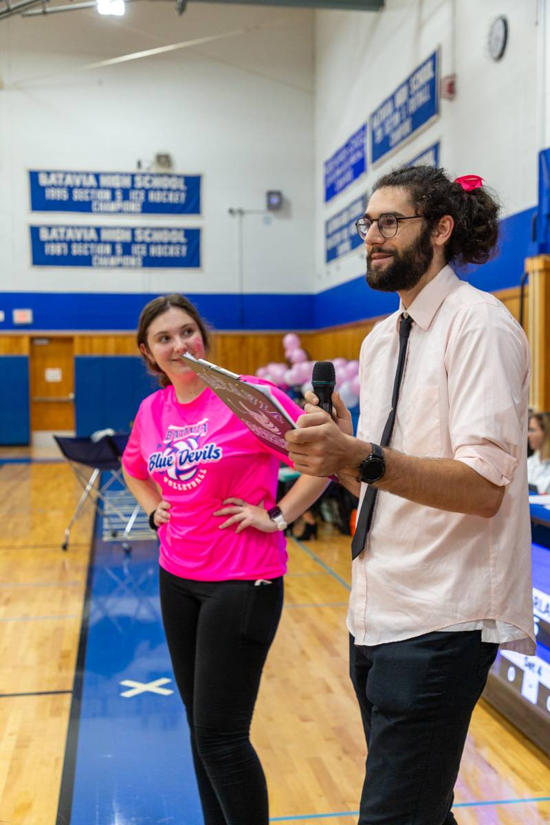 batavia hs pink game volleyball