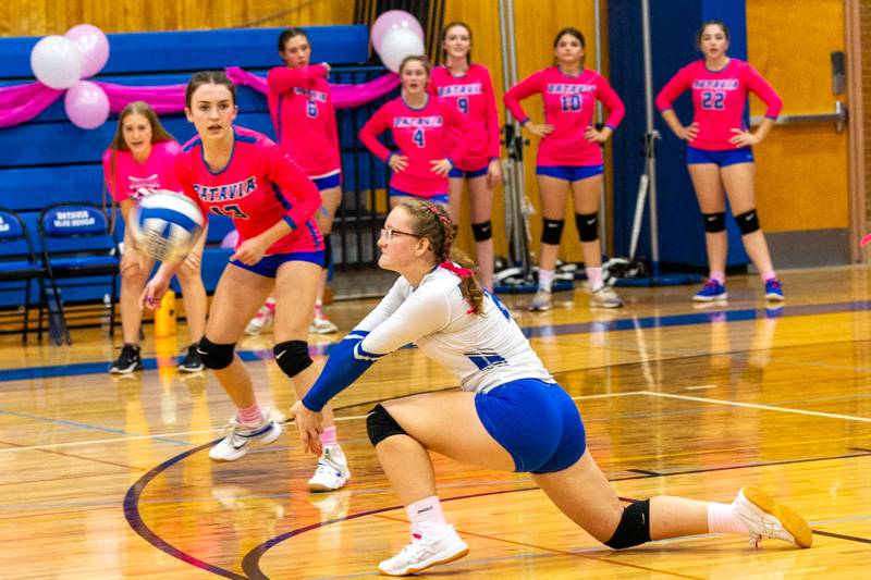 batavia hs pink game volleyball