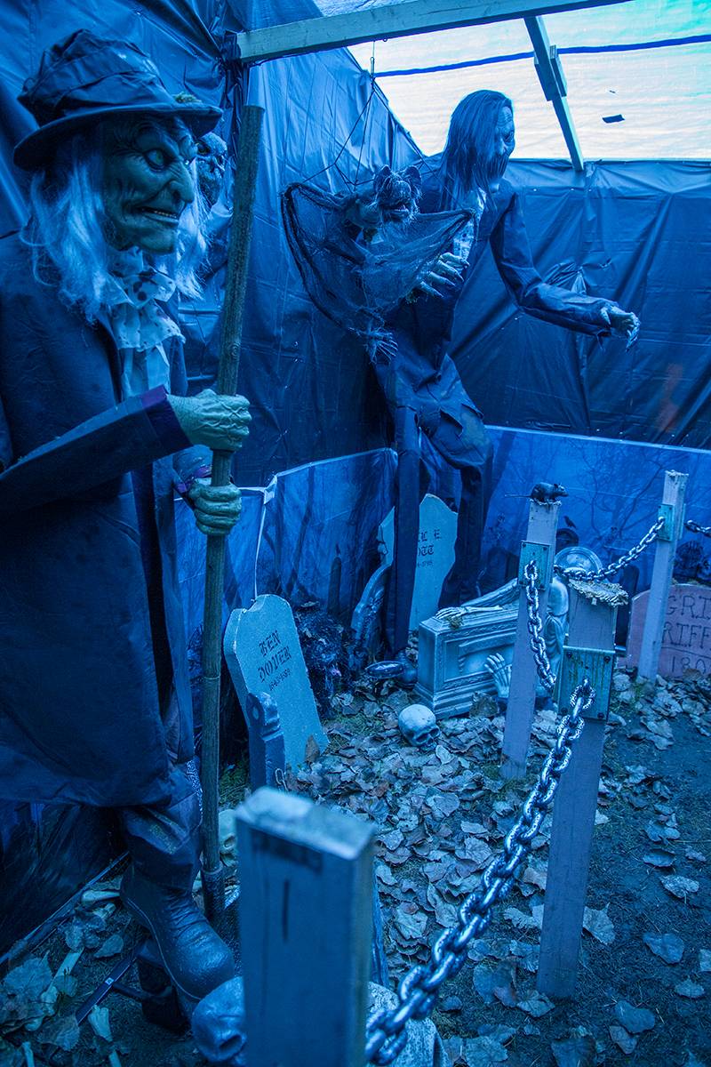 The cemetery, Nightmare on Bank St. Photo by Steve Ognibene