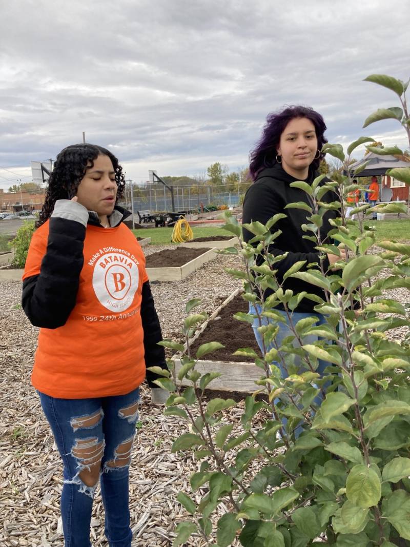 BHS students at garden 3