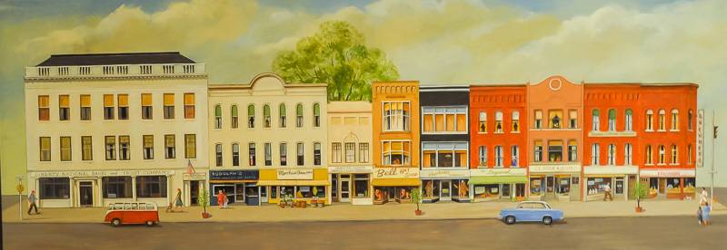 pat burr old downtown batavia paintings