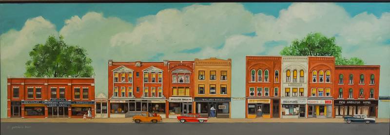 pat burr old downtown batavia paintings