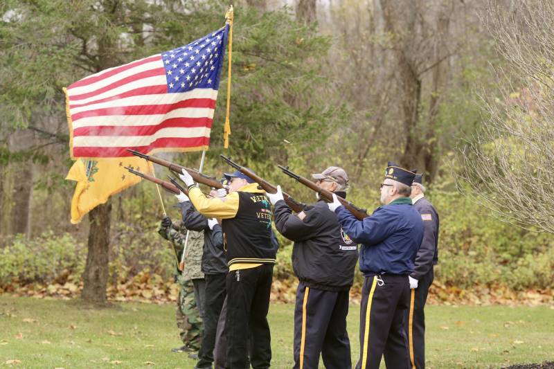 Gun salute at GC Park Vets Day