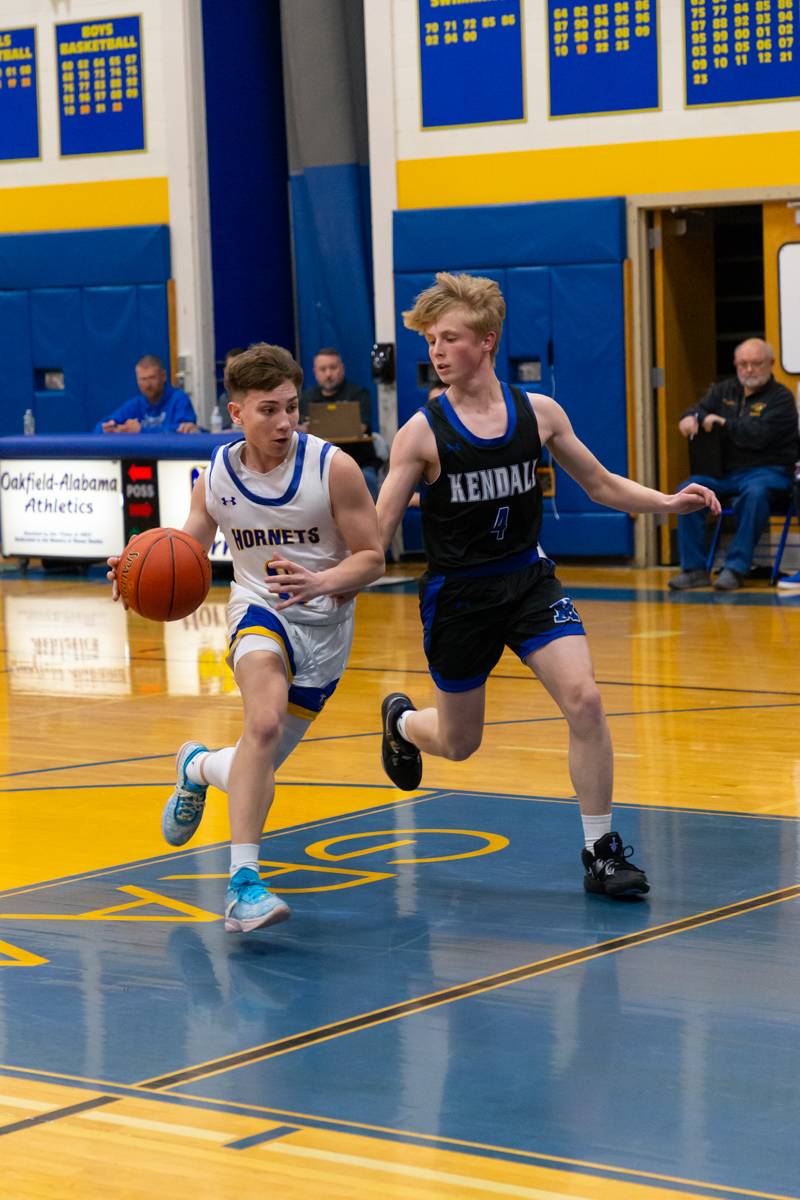 Brenden Wescott sets up the offensive attack. Photo by Steve Ognibene