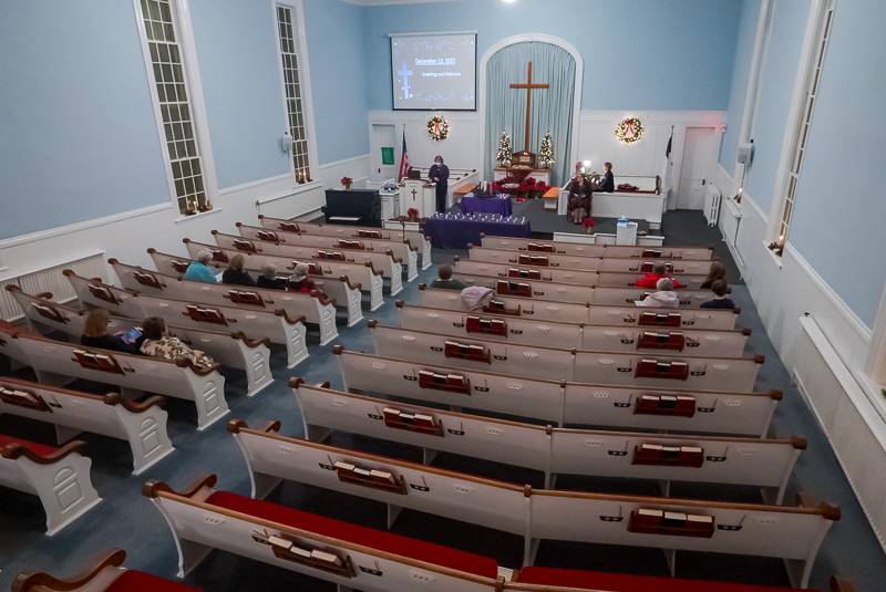 le roy First Baptist Church blue christmas