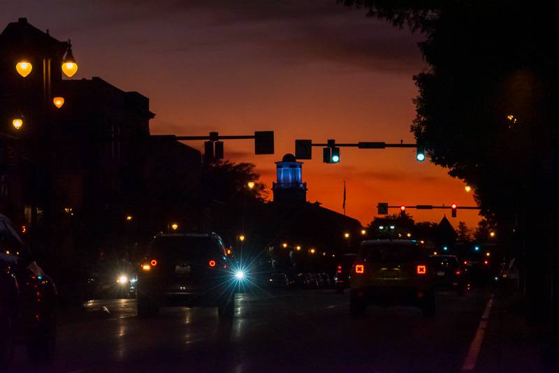 high pressure sodium lamps downtown batavia