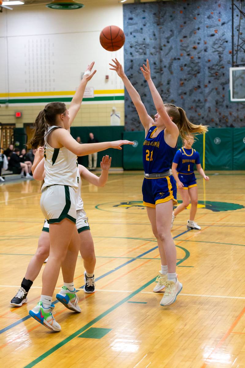 Allie Williams shooting for two.  Photo by Steve Ognibene