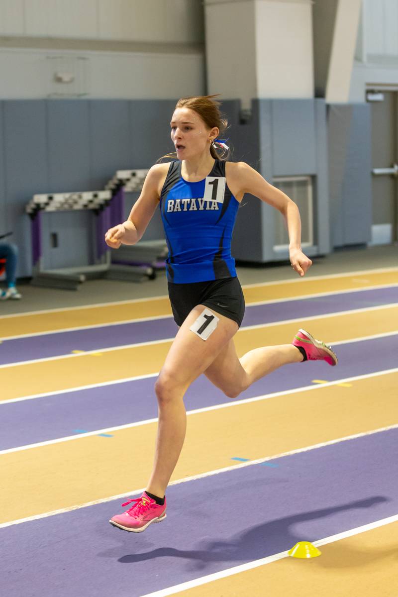Campbell Riley won both the 1000 and 1500m race and also with her teammates in the 4x800m relay.  Photo by Steve Ognibene