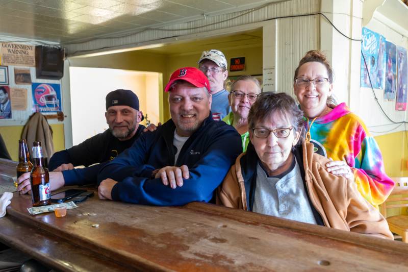 Some of Kelly's Holland inn regular cusomers enjoying an afternoon.  Photo by Steve Ognibene