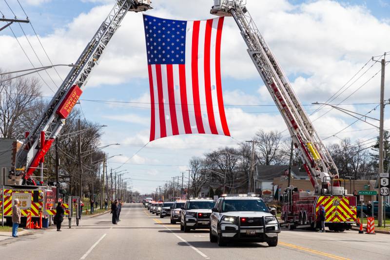 Images from Sgt. Thomas Sanfratello's funeral.  Photos by Steve Ognibene