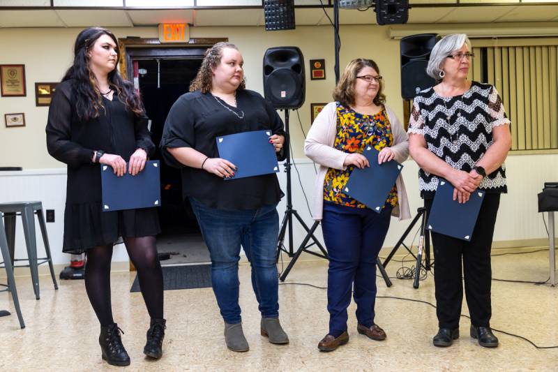 L to R special awards, Tammy Wells, Lori Mruczek, Morgan Leaton, Julia Wasinger  Photo by Steve Ognibene