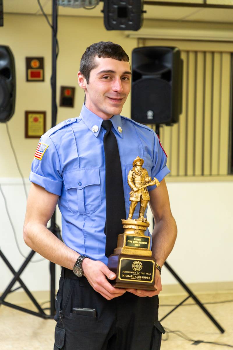 Firefighter of the Year, Michael Alexander  Photo by Steve Ognibene