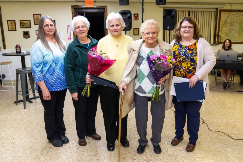 Ladies Auxillary combined 185 years of dedication to the Byron Fire Department  Photo by Steve Ognibene