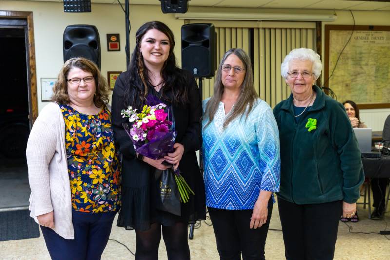 Ladies Auxillary Member of the year Morgan Leaton (holding flowers)  Photo by Steve Ognibene