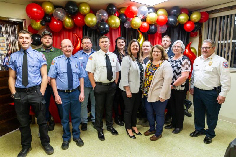 Byron Fire Department 2023 award recipients, Photo by Steve Ognibene