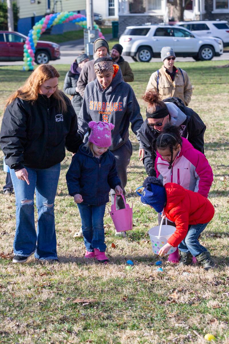 Children of all ages celebrate annual Easter Egg Hunt at Centennial Park, sponsored by Kiwanis Club of Batavia  Photos by Steve Ognibene