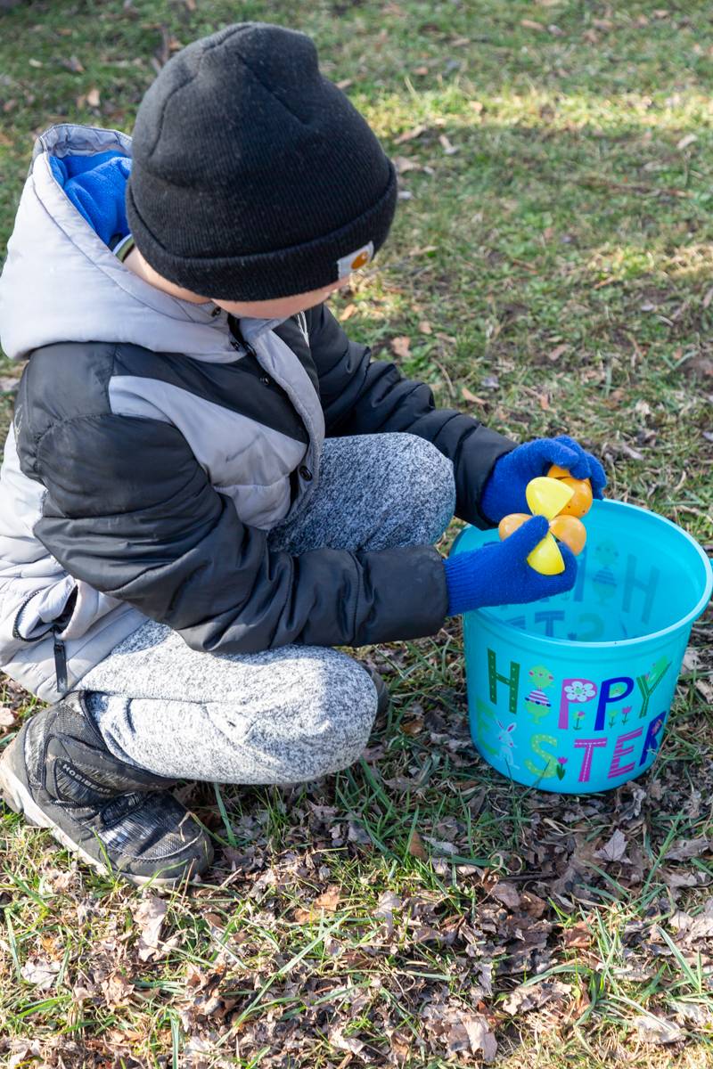 Children of all ages celebrate annual Easter Egg Hunt at Centennial Park, sponsored by Kiwanis Club of Batavia  Photos by Steve Ognibene