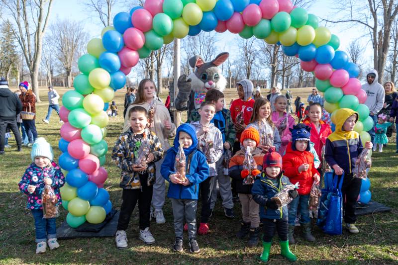 Children of all ages celebrate annual Easter Egg Hunt at Centennial Park, sponsored by Kiwanis Club of Batavia  Photos by Steve Ognibene