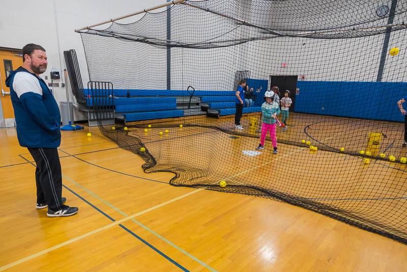 stingers softball camp with blue devils