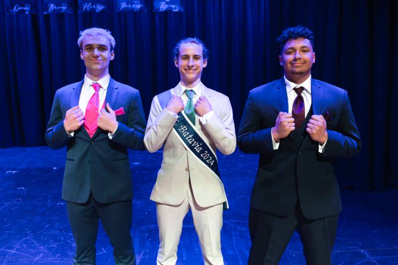 Left to right is 1st runner up Harry Southall, Elijah Abdella, winner of the event, Brian Calderon 2nd runner up.  photo by Steve Ognibene