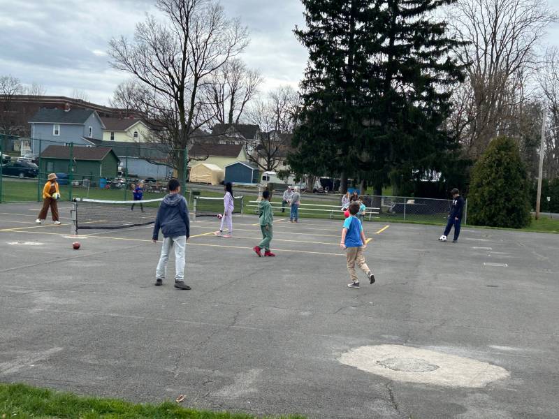 Oakfield kids and pickle ball