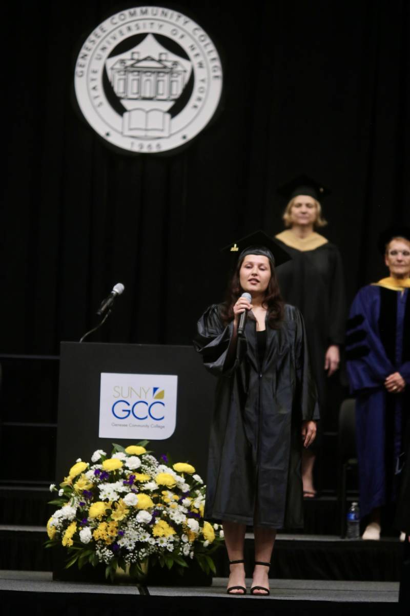 GCC 2024 student sings God Bless