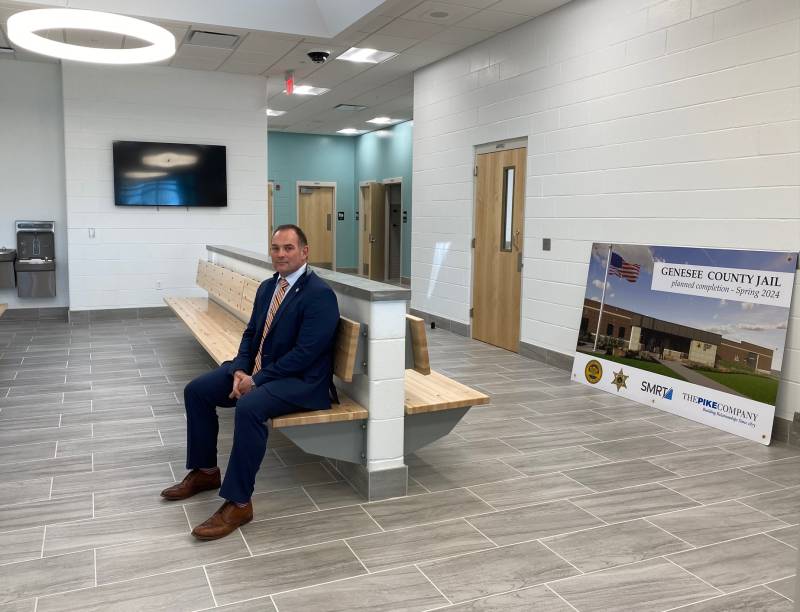 Jeffrey Searls in new jail lobby