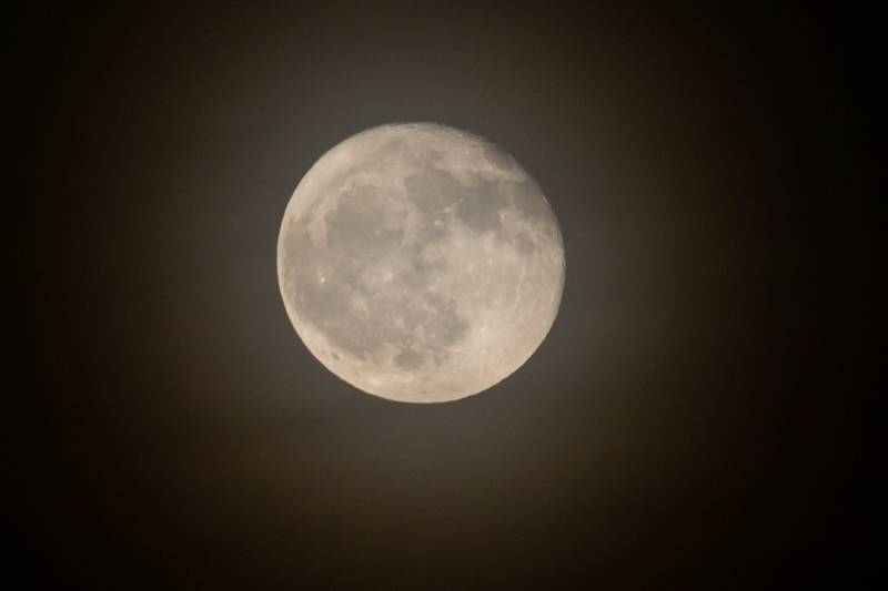 A full moon over Batavia.  Photo by Steve Ognibene